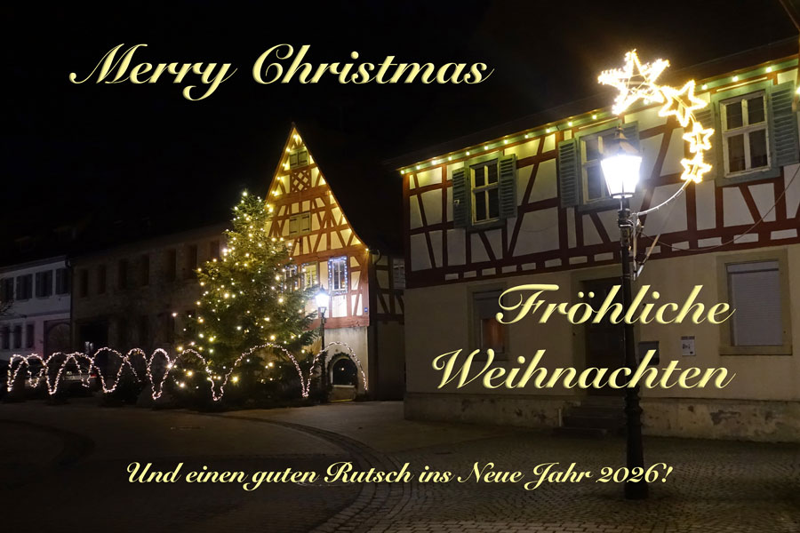 Fr&ouml;hliche Weihnachten und einen guten Rutsch ins neue Jahr 2026