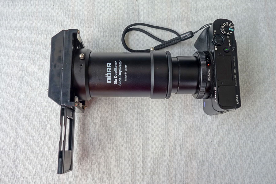 Sony RX100 M4: Slide Copier with Dörr Slide Duplicator